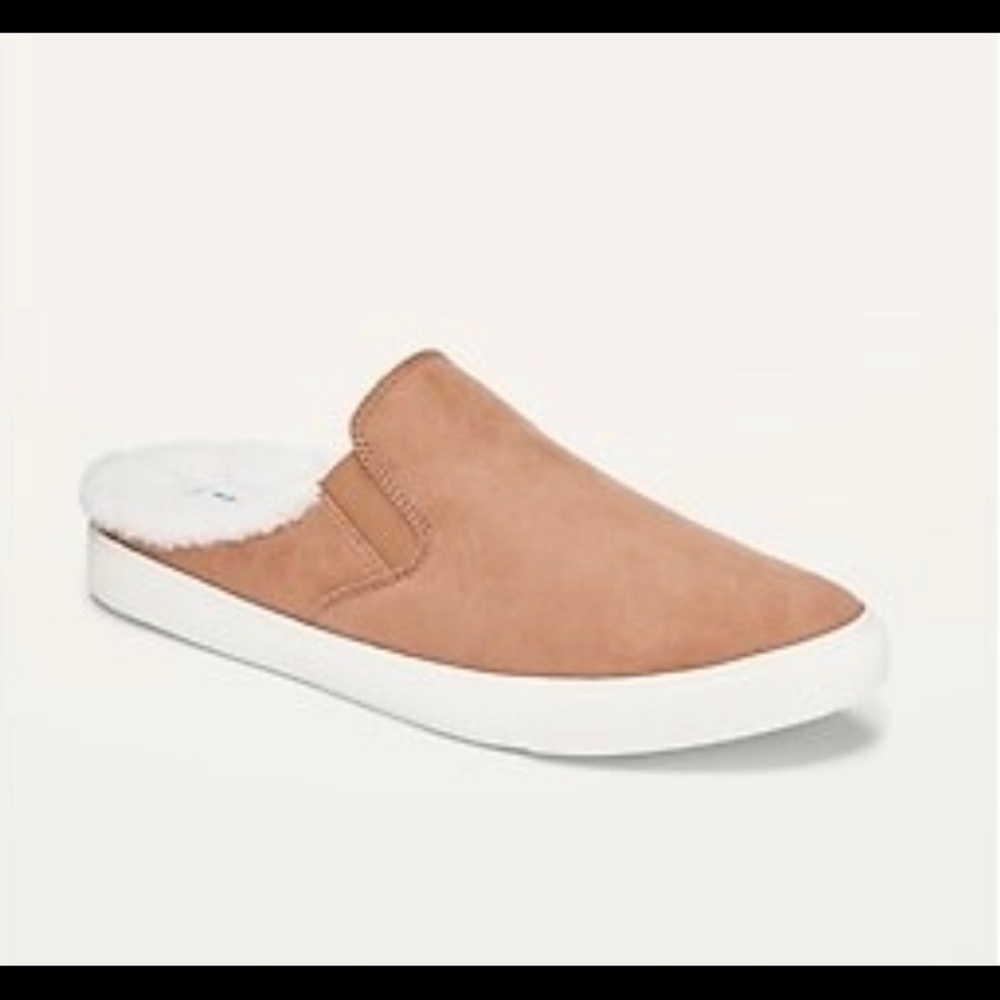 Faux-Suede Mule Slip-On Sneakers for Women